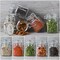 12 Pack Spice Jars, 4oz Small Glass Jars with Airtight Hinged Lid, With 12 Spice Labels & Silicone Funnels, Airtight Glass Jars for Spices, Art Craft Storage (12 Pack)